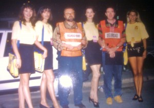 Con Azafatas RACE en Rally Mediterraneo-Costa Blanca de 1995